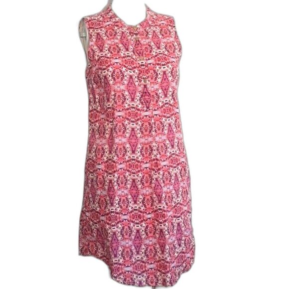 Cynthia Rowley linen mini dress 2 summer sleeveless casual xs boho sundress - Picture 2 of 11